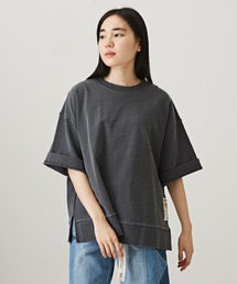 TOBILA（トビラ）の「ミニ裏毛スウェットボックスTシャツ（Tシャツ/カットソー）」