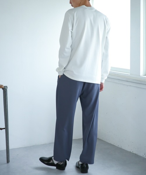 SENSE OF PLACE by URBAN RESEARCH（センスオブプレイスバイアーバンリサーチ）の「シシュウポンチロングTシャツ（Tシャツ/カットソー・メンズ・ホワイト/ブラック/カーキ/ブルー・MEDIUM/LARGE）」の8枚目の写真