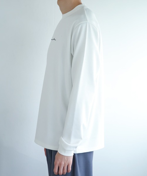 SENSE OF PLACE by URBAN RESEARCH（センスオブプレイスバイアーバンリサーチ）の「シシュウポンチロングTシャツ（Tシャツ/カットソー・メンズ・ホワイト/ブラック/カーキ/ブルー・MEDIUM/LARGE）」の11枚目の写真