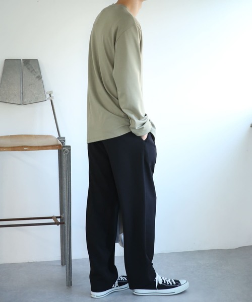 SENSE OF PLACE by URBAN RESEARCH（センスオブプレイスバイアーバンリサーチ）の「シシュウポンチロングTシャツ（Tシャツ/カットソー・メンズ・ホワイト/ブラック/カーキ/ブルー・MEDIUM/LARGE）」の19枚目の写真