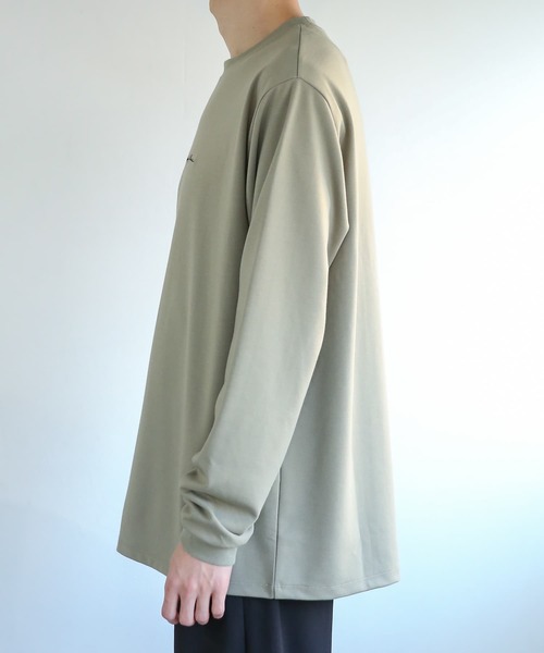 SENSE OF PLACE by URBAN RESEARCH（センスオブプレイスバイアーバンリサーチ）の「シシュウポンチロングTシャツ（Tシャツ/カットソー・メンズ・ホワイト/ブラック/カーキ/ブルー・MEDIUM/LARGE）」の21枚目の写真