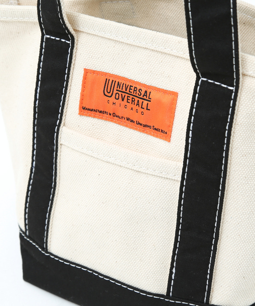 UNIVERSAL OVERALL(ユニバーサルオーバーオール)の「UNIVERSALOVERALL / ユニバーサルオーバーオール TOTE BAG (S)/ミニ トートバッグ(トートバッグ・メンズ・オレンジ/ブラック/ベージュ/ネイビー・フリー)」の8枚目の写真