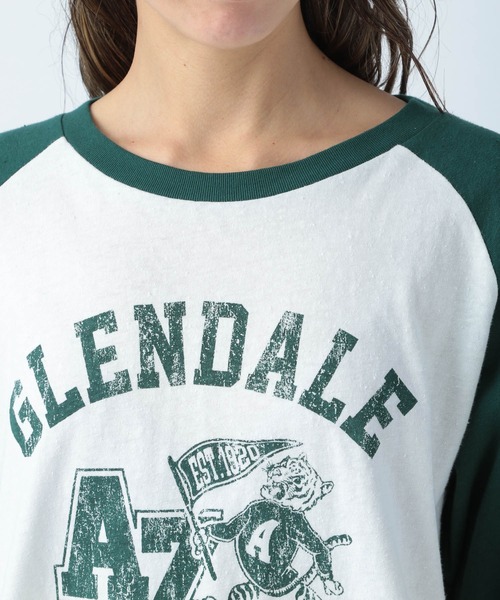 BAYFLOW（ベイフロー）の「プリントラグランT7S（Tシャツ/カットソー・メンズ・チャコール/ベージュ/グリーン・FREE）」の17枚目の写真