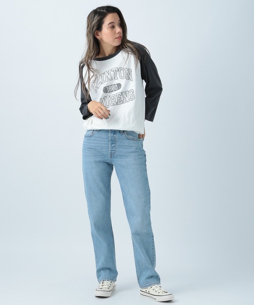 BAYFLOW（ベイフロー）の「プリントラグランT7S（Tシャツ/カットソー・メンズ・チャコール/ベージュ/グリーン・FREE）」の9枚目の写真