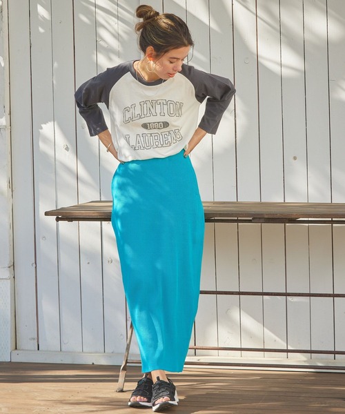 BAYFLOW（ベイフロー）の「プリントラグランT7S（Tシャツ/カットソー・メンズ・チャコール/ベージュ/グリーン・FREE）」の5枚目の写真