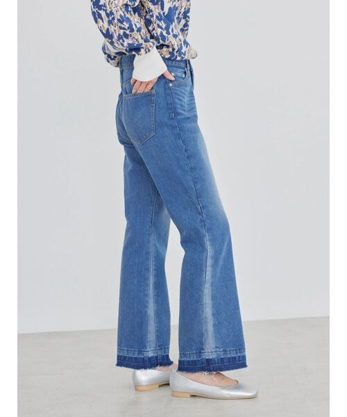 AMERICAN HOLIC（アメリカンホリック）の「フレアー切り替えデニム（デニムパンツ・レディース・ライトインディゴブルー・M/S/L）」の9枚目の写真