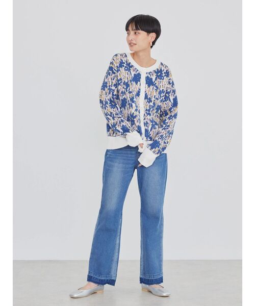 AMERICAN HOLIC（アメリカンホリック）の「フレアー切り替えデニム（デニムパンツ・レディース・ライトインディゴブルー・M/S/L）」の21枚目の写真