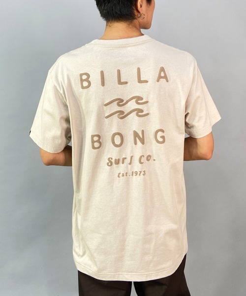 BILLABONG（ビラボン）の「BILLABONG/ビラボン CLEAN LOGO/ブランドロゴ バックプリントTシャツ/半袖Tシャツ BD011-204（Tシャツ/カットソー・メンズ・グリーン/ブラック/ベージュ/ホワイト×ネイビー/ホワイト×グリーン・XL/M/S/XXL/L）」の4枚目の写真