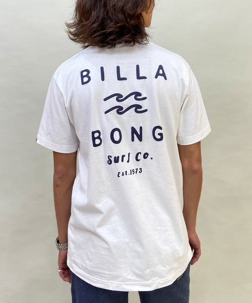 BILLABONG（ビラボン）の「BILLABONG/ビラボン CLEAN LOGO/ブランドロゴ バックプリントTシャツ/半袖Tシャツ BD011-204（Tシャツ/カットソー・メンズ・グリーン/ブラック/ベージュ/ホワイト×ネイビー/ホワイト×グリーン・XL/M/S/XXL/L）」の2枚目の写真