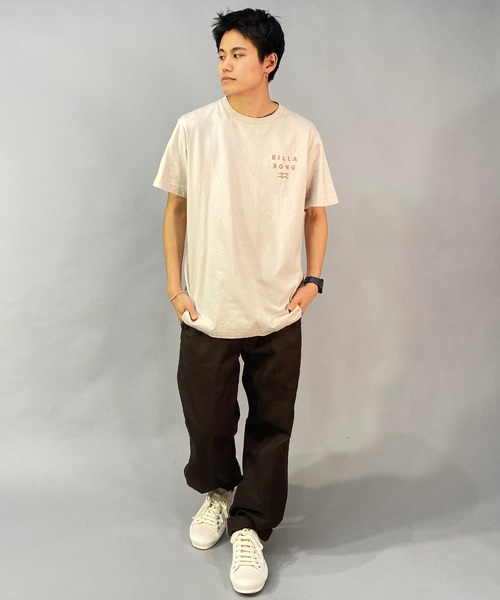 BILLABONG（ビラボン）の「BILLABONG/ビラボン CLEAN LOGO/ブランドロゴ バックプリントTシャツ/半袖Tシャツ BD011-204（Tシャツ/カットソー・メンズ・グリーン/ブラック/ベージュ/ホワイト×ネイビー/ホワイト×グリーン・XL/M/S/XXL/L）」の8枚目の写真