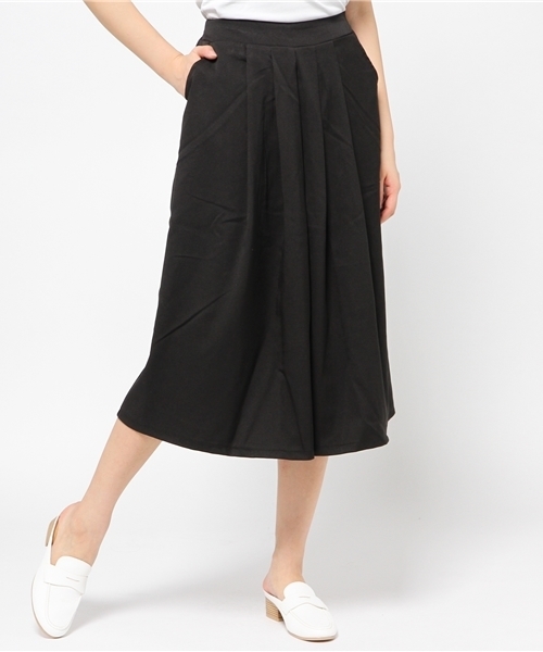 DAMMY(ダミー)の「DAMMY/タックガウチョ(その他パンツ・レディース・ネイビー/オフホワイト/ブラック・FREE)」の1枚目の写真