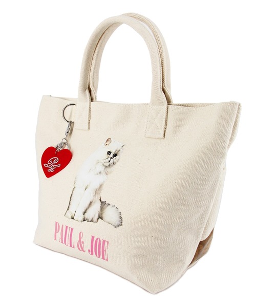 PAUL&JOE(ポールアンドジョー)の「PAUL & JOE ACCESSOIRES (ポール&ジョーアクセソワ) ミニトート キャンバス・フォトプリント PJA-B822 ポールアンドジョー(トートバッグ・レディース・ブラック/アイボリー・FREE)」の6枚目の写真
