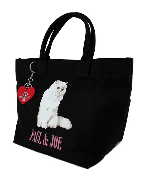 PAUL&JOE(ポールアンドジョー)の「PAUL & JOE ACCESSOIRES (ポール&ジョーアクセソワ) ミニトート キャンバス・フォトプリント PJA-B822 ポールアンドジョー(トートバッグ・レディース・ブラック/アイボリー・FREE)」の9枚目の写真