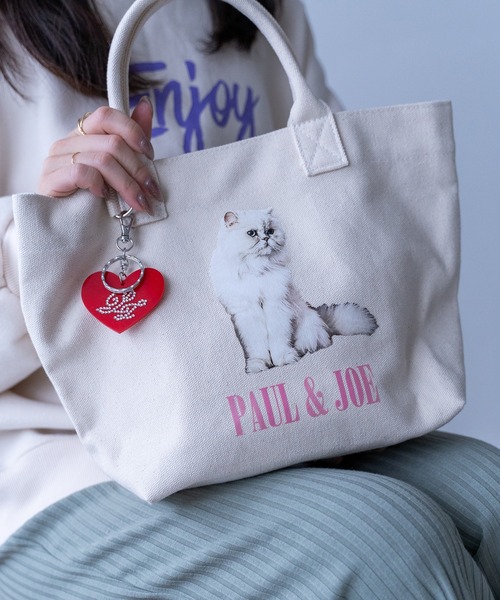 PAUL&JOE(ポールアンドジョー)の「PAUL & JOE ACCESSOIRES (ポール&ジョーアクセソワ) ミニトート キャンバス・フォトプリント PJA-B822 ポールアンドジョー(トートバッグ・レディース・ブラック/アイボリー・FREE)」の14枚目の写真