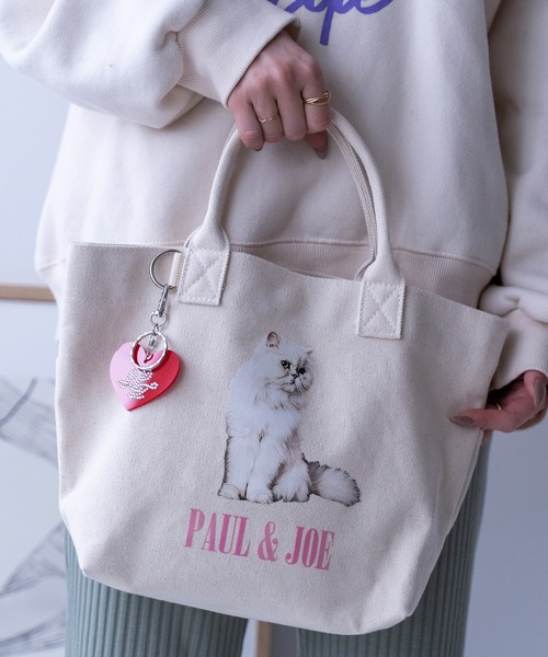 PAUL&JOE(ポールアンドジョー)の「PAUL & JOE ACCESSOIRES (ポール&ジョーアクセソワ) ミニトート キャンバス・フォトプリント PJA-B822 ポールアンドジョー(トートバッグ・レディース・ブラック/アイボリー・FREE)」の12枚目の写真