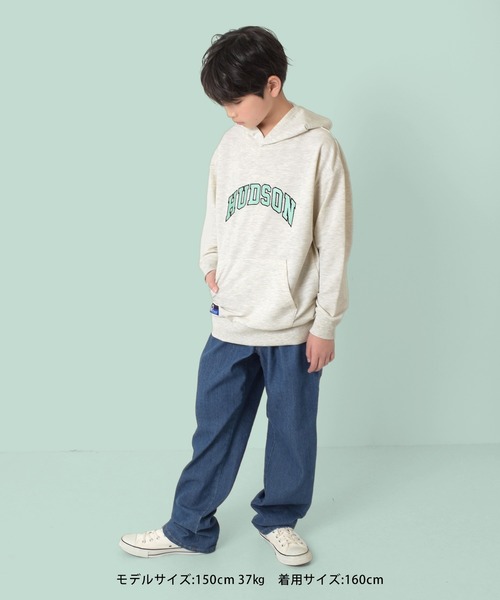 GLAZOS（グラソス）の「【Penfield】ミニ裏毛・刺繍パーカー（パーカー・キッズ・オートミール/ネイビー/グレー・140cm/150cm/170cm/160cm）」の9枚目の写真