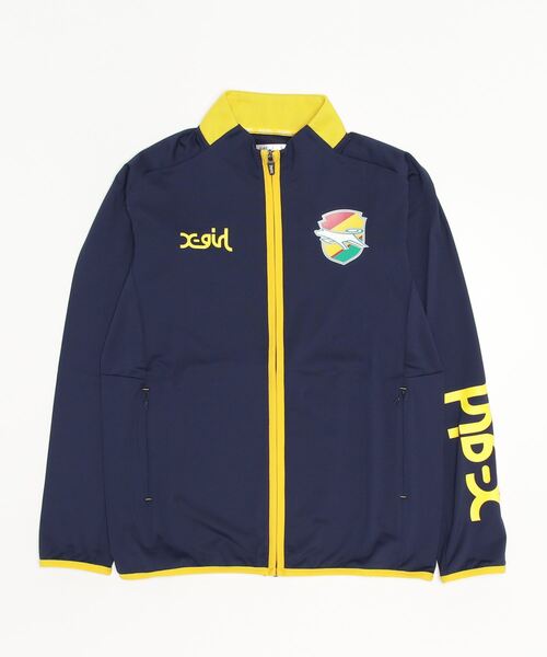X-girl（エックスガール）の「WEリーグ|JEF ICL TRAINING JERSEY TOP/ジェフユナイテッド市原・千葉レディース/JEF UNITED/トレーニングジャージ（スポーツグッズ・レディース・ネイビー/ブラック・SMALL/MEDIUM/LARGE/O/XO）」の2枚目の写真