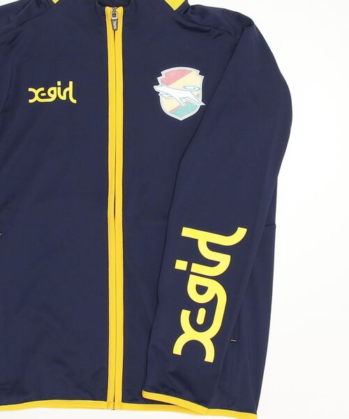 X-girl（エックスガール）の「WEリーグ|JEF ICL TRAINING JERSEY TOP/ジェフユナイテッド市原・千葉レディース/JEF UNITED/トレーニングジャージ（スポーツグッズ・レディース・ネイビー/ブラック・SMALL/MEDIUM/LARGE/O/XO）」の4枚目の写真