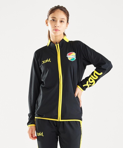X-girl（エックスガール）の「WEリーグ|JEF ICL TRAINING JERSEY TOP/ジェフユナイテッド市原・千葉レディース/JEF UNITED/トレーニングジャージ（スポーツグッズ・レディース・ネイビー/ブラック・SMALL/MEDIUM/LARGE/O/XO）」の9枚目の写真