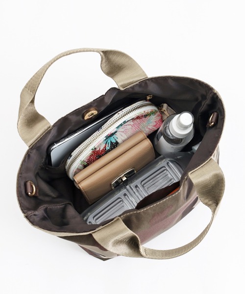 COOCO（クーコ）の「テープハンドル迷彩柄２ＷＡＹミニトートバッグ（トートバッグ・レディース・カーキ/グレー・9）」の15枚目の写真