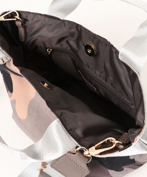 COOCO（クーコ）の「テープハンドル迷彩柄２ＷＡＹミニトートバッグ（トートバッグ・レディース・カーキ/グレー・9）」の5枚目の写真