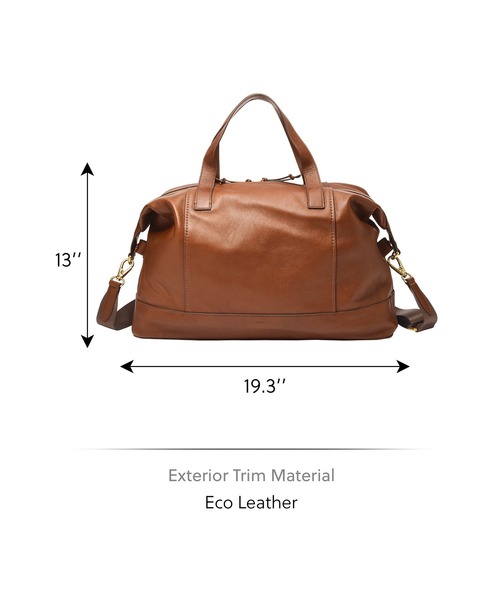 FOSSIL(フォッシル)の「フォッシル ダッフルバッグ メンズ レザー ブラウン スマホ収納可 MBG9605210(ハンドバッグ・メンズ・ブラウン・FREE)」の5枚目の写真