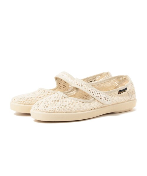 ALBEROLA（アルベローラ）の「ALBEROLA × B:MING by BEAMS / 別注 レース フラットシューズ（バレエシューズ・レディース・アイボリー系/ブラック・39/38/37/36）」の12枚目の写真