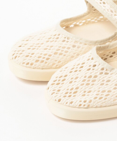 ALBEROLA（アルベローラ）の「ALBEROLA × B:MING by BEAMS / 別注 レース フラットシューズ（バレエシューズ・レディース・アイボリー系/ブラック・39/38/37/36）」の13枚目の写真