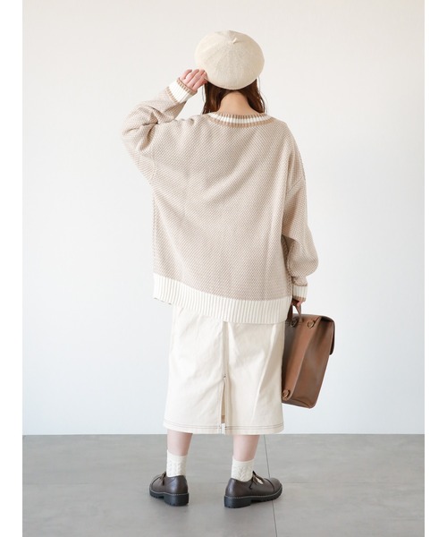 ehka sopo（エヘカソポ）の「3WAYサッチェルバッグ（ショルダーバッグ・レディース・オフホワイト/ブラウン/ベージュ・ﾌﾘ-）」の6枚目の写真