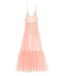 CAROLINA GLASER | CAROLINA GLASER / パールベスト付き チュールワンピース(ワンピース)