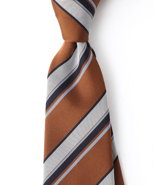 NOLLEY'S goodman（ノーリーズグッドマン）の「Fossati ヘビーツイルストライプネクタイ italian fabric（ネクタイ・メンズ・ブルー系その他3/イエロー系その他3・FREE）」の2枚目の写真