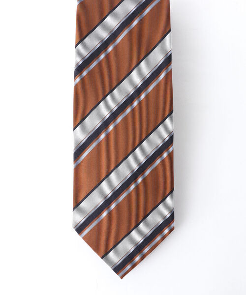 NOLLEY'S goodman（ノーリーズグッドマン）の「Fossati ヘビーツイルストライプネクタイ italian fabric（ネクタイ・メンズ・ブルー系その他3/イエロー系その他3・FREE）」の3枚目の写真