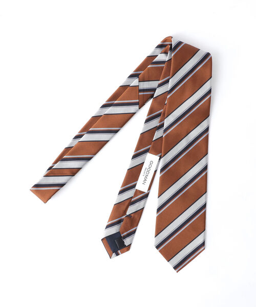 NOLLEY'S goodman（ノーリーズグッドマン）の「Fossati ヘビーツイルストライプネクタイ italian fabric（ネクタイ・メンズ・ブルー系その他3/イエロー系その他3・FREE）」の4枚目の写真