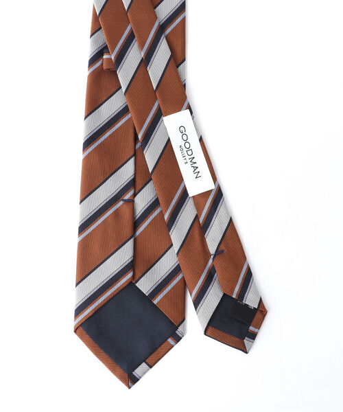 NOLLEY'S goodman（ノーリーズグッドマン）の「Fossati ヘビーツイルストライプネクタイ italian fabric（ネクタイ・メンズ・ブルー系その他3/イエロー系その他3・FREE）」の5枚目の写真