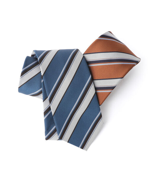 NOLLEY'S goodman（ノーリーズグッドマン）の「Fossati ヘビーツイルストライプネクタイ italian fabric（ネクタイ・メンズ・ブルー系その他3/イエロー系その他3・FREE）」の11枚目の写真