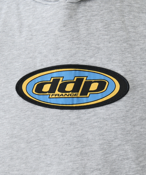 ddp(ディーディーピー)の「WEB限定【ddp/ディーディーピー】オーバルロゴ スウェットパーカー(パーカー・メンズ・イエロー/グレー/ブラック・MEDIUM/LARGE)」の13枚目の写真
