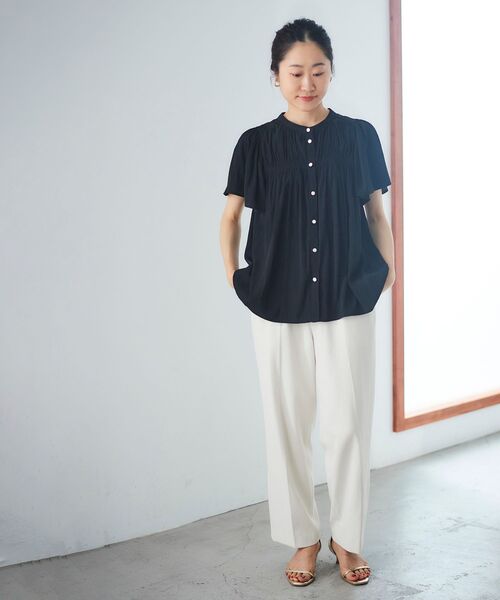 【セール】シェルタリングセンタープレスパンツ（その他パンツ）｜le.coeur blanc（ルクールブラン）