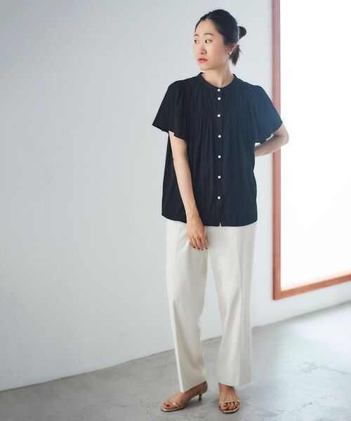 【セール】シェルタリングセンタープレスパンツ（その他パンツ）｜le.coeur blanc（ルクールブラン）