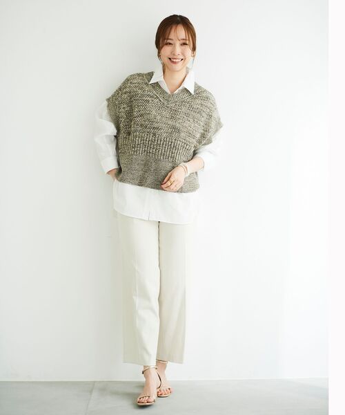 【セール】シェルタリングセンタープレスパンツ（その他パンツ）｜le.coeur blanc（ルクールブラン）