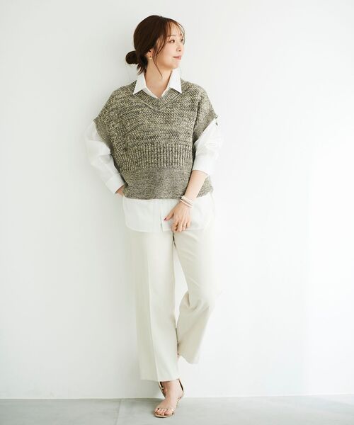 【セール】シェルタリングセンタープレスパンツ（その他パンツ）｜le.coeur blanc（ルクールブラン）