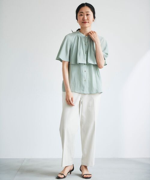 【セール】シェルタリングセンタープレスパンツ（その他パンツ）｜le.coeur blanc（ルクールブラン）