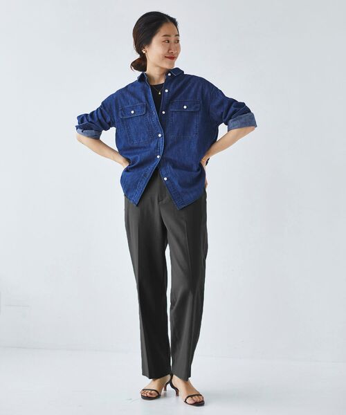 【セール】シェルタリングセンタープレスパンツ（その他パンツ）｜le.coeur blanc（ルクールブラン）