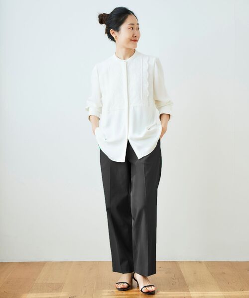 【セール】シェルタリングセンタープレスパンツ（その他パンツ）｜le.coeur blanc（ルクールブラン）