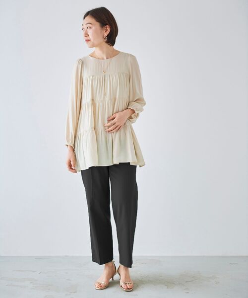 【セール】シェルタリングセンタープレスパンツ（その他パンツ）｜le.coeur blanc（ルクールブラン）