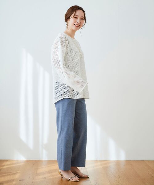 【セール】シェルタリングセンタープレスパンツ（その他パンツ）｜le.coeur blanc（ルクールブラン）