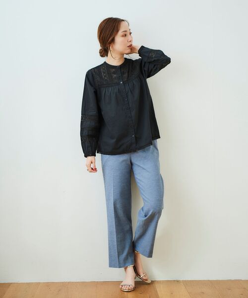 【セール】シェルタリングセンタープレスパンツ（その他パンツ）｜le.coeur blanc（ルクールブラン）