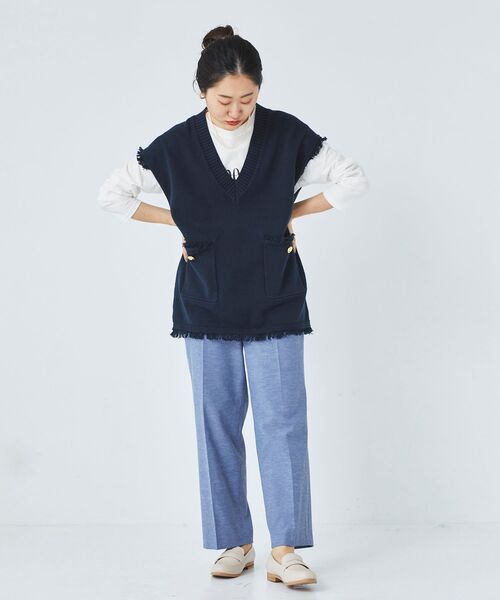 【セール】シェルタリングセンタープレスパンツ（その他パンツ）｜le.coeur blanc（ルクールブラン）