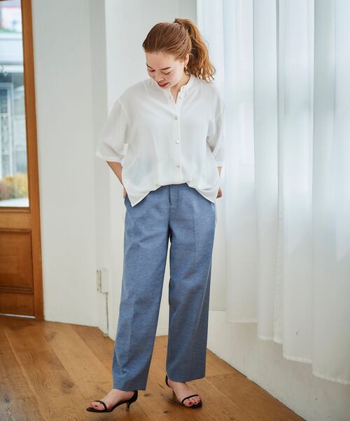 【セール】シェルタリングセンタープレスパンツ（その他パンツ）｜le.coeur blanc（ルクールブラン）