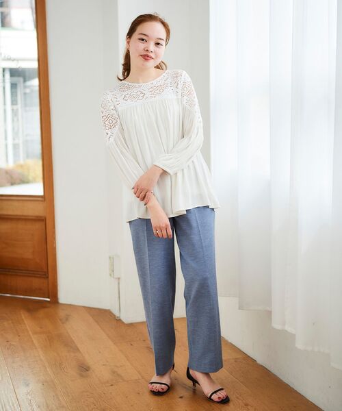 【セール】シェルタリングセンタープレスパンツ（その他パンツ）｜le.coeur blanc（ルクールブラン）