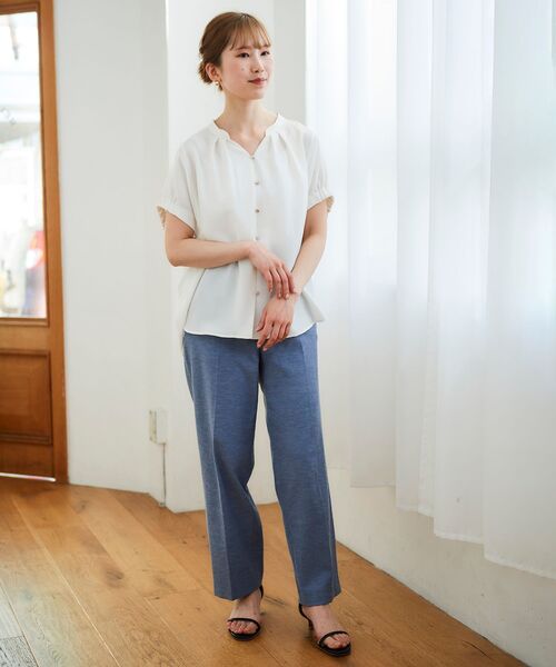 【セール】シェルタリングセンタープレスパンツ（その他パンツ）｜le.coeur blanc（ルクールブラン）